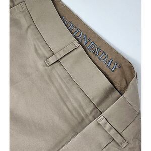 Bonobos Wednesday Pants Men 36X30 Hemmed 26" Straight Fit Beige  Weekday Warrior
